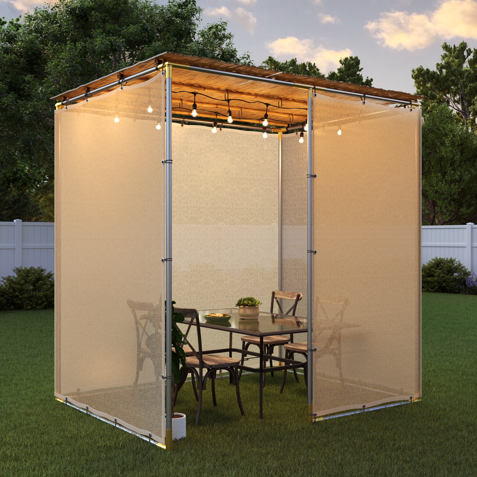 6x8 Tubular Sukkah Kit - Image 2