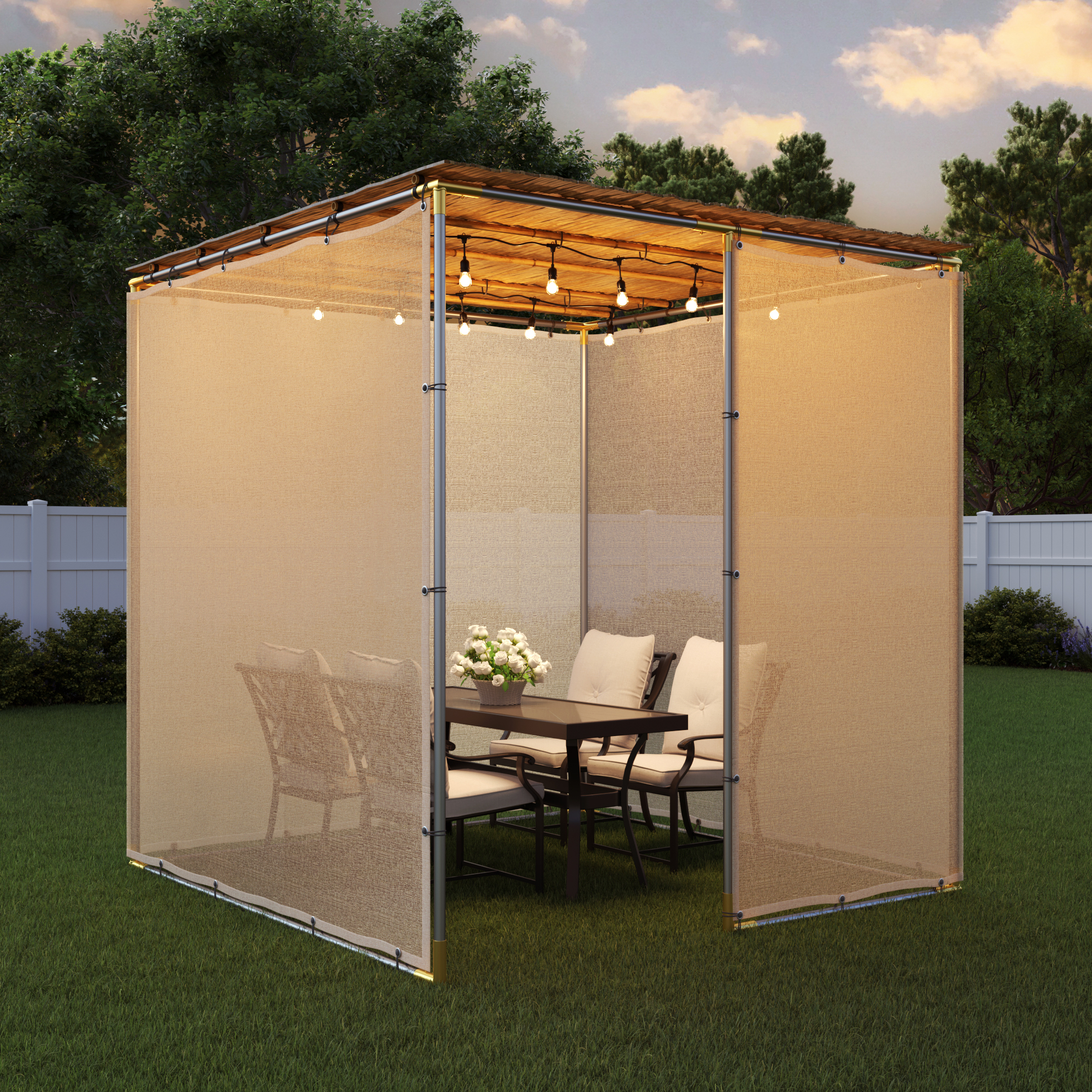 8x8 EZ-Store Tubular Sukkah Kit - Image 2