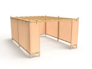 12x16 Wood-Frame Sukkah Kit