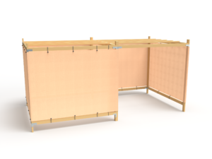 8x16 Wood-Frame Sukkah Kit