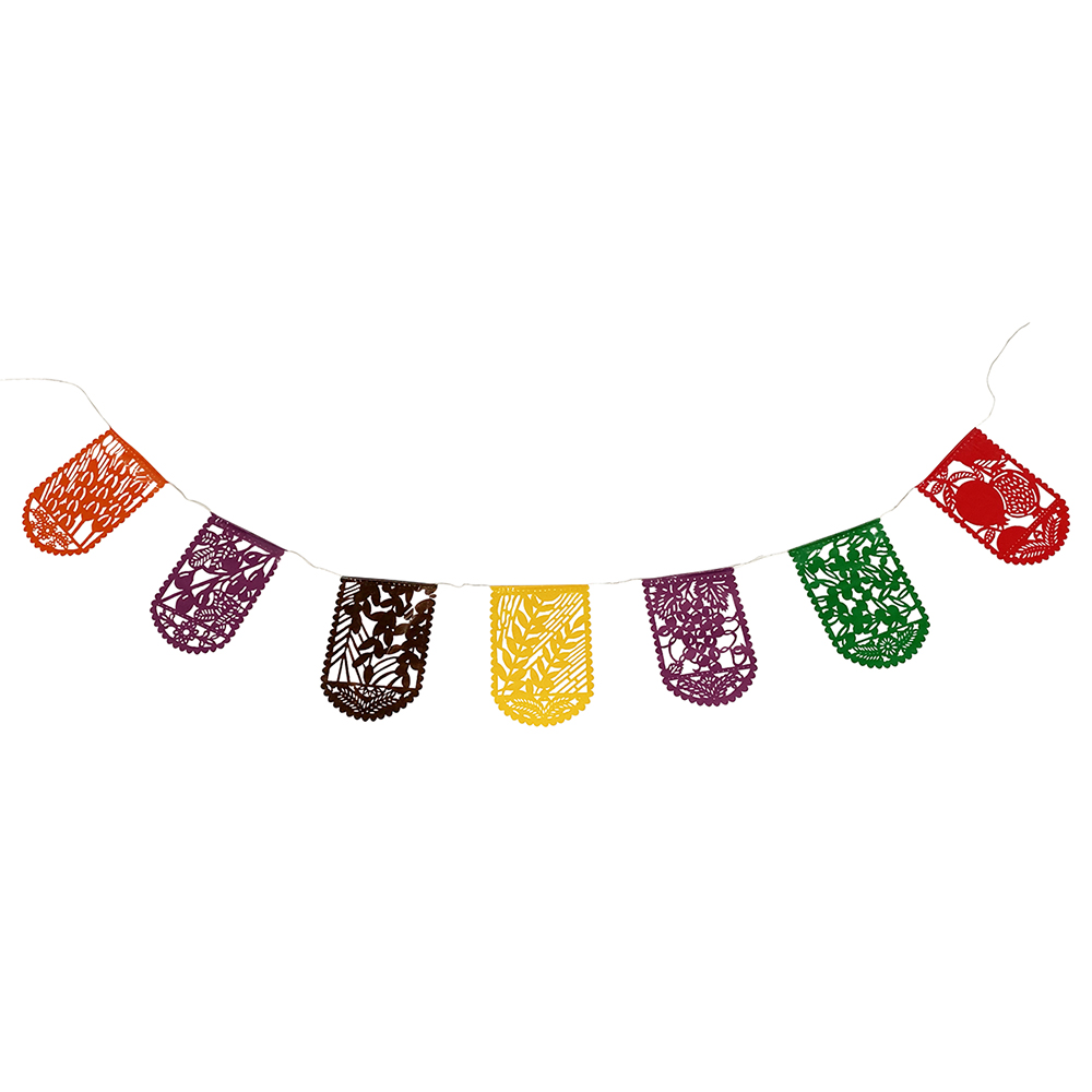 Sukkah Decorations - Papel Picado Sukkot Harvest Flags