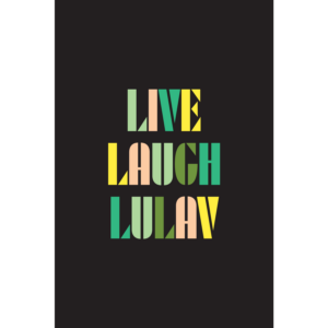 Sukkah Decorations Banner - "Live Laugh Lulav"